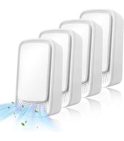 n*a様 anion air イオン発生器 ホワイト・ブルー Amazon.com: Air Ionizers 4 Pack, Negative Ion Filtration System